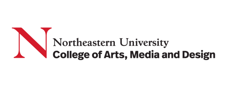 logo for Northeastern University's College of Arts Media and Design